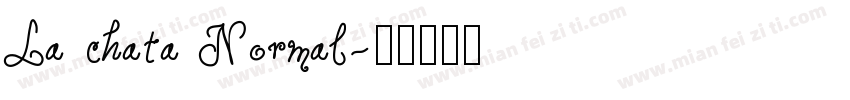 La chata Normal字体转换